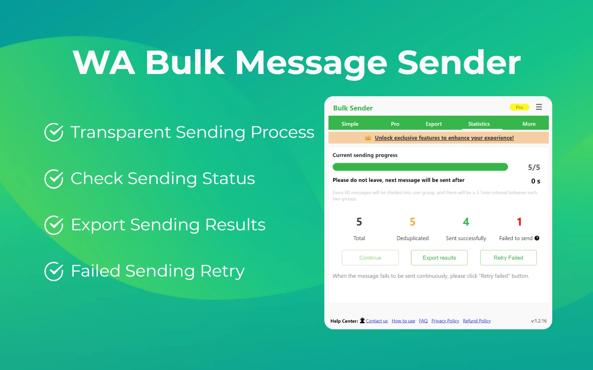 Enviador gratuito de whatsapp para mensajes masivos del wa